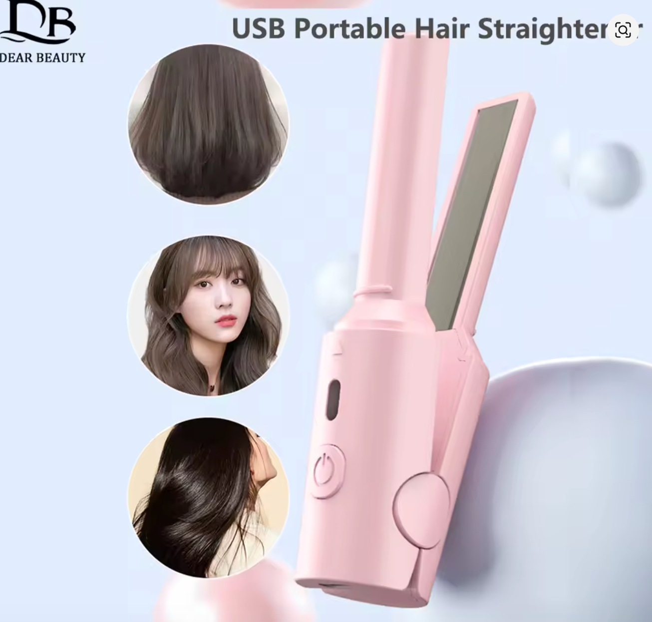 Mini Portable Hair Straightener