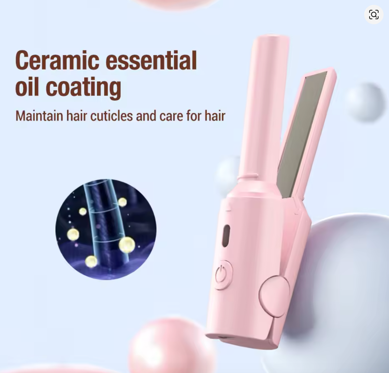 Mini Portable Hair Straightener